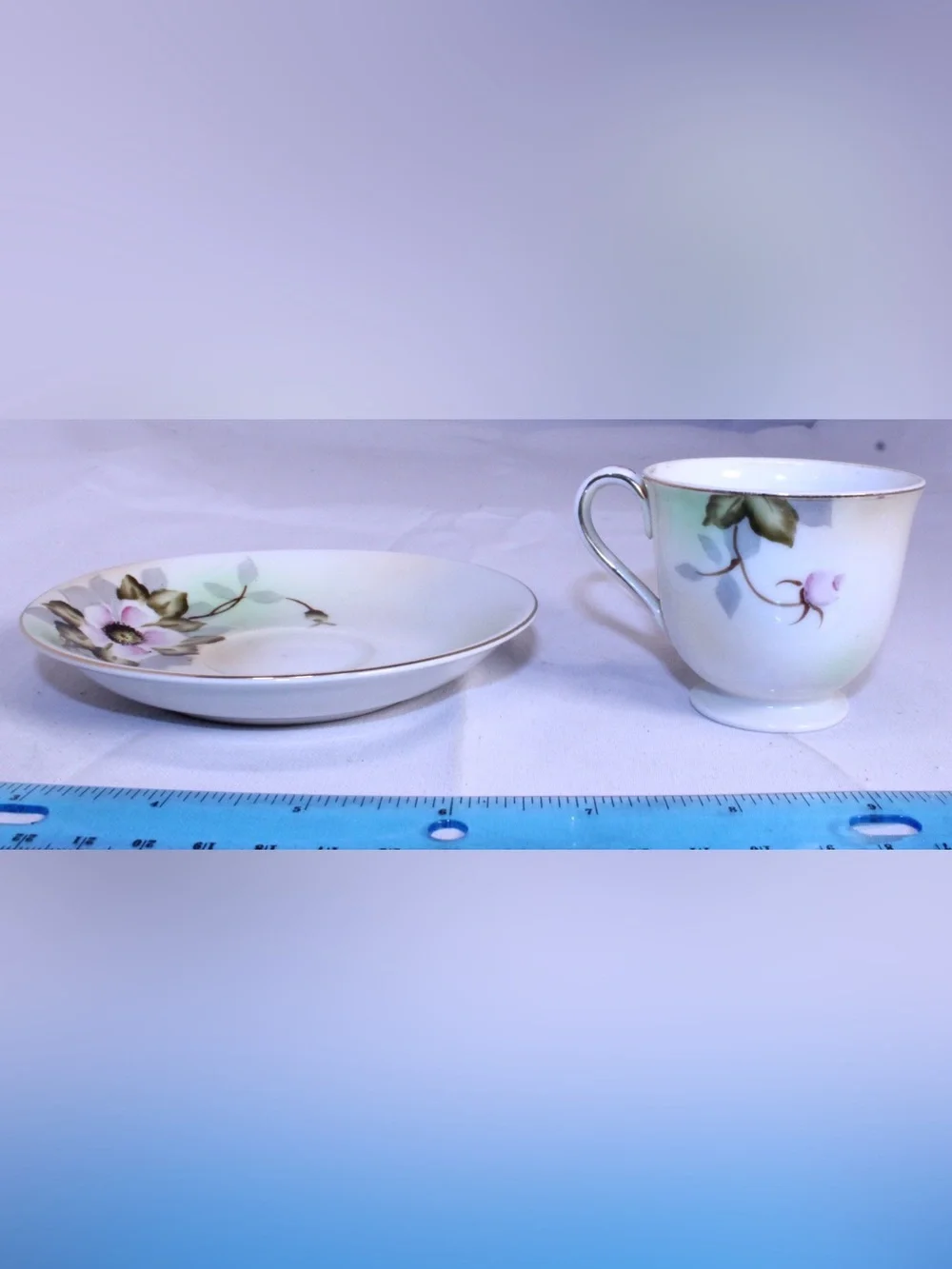 Vintage Shofu Porcelain Demitasse Cup and Saucer